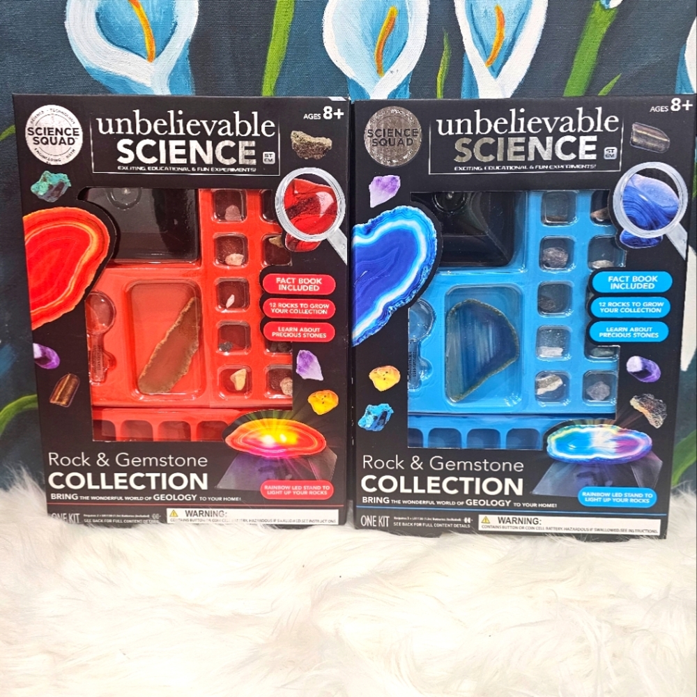 Science Squad Unbelievable Science Rock & Gemstone Collection STEM Lot Of 2